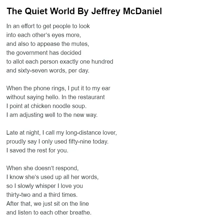 The-Quiet-World-By-Jeffrey-McDaniel