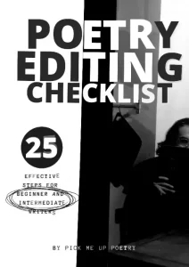 Poetry Editing Checklist By Pick Me Up Poetry
