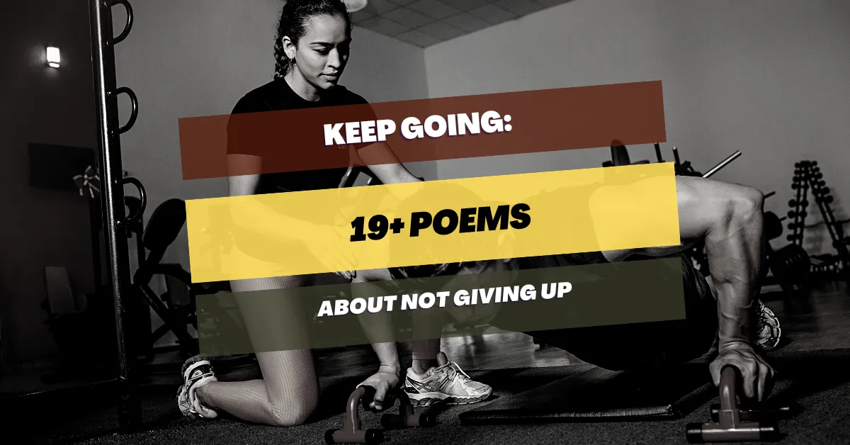 poems about not giving up