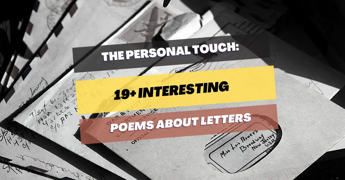 poems about letters