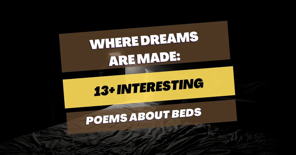 poems about beds
