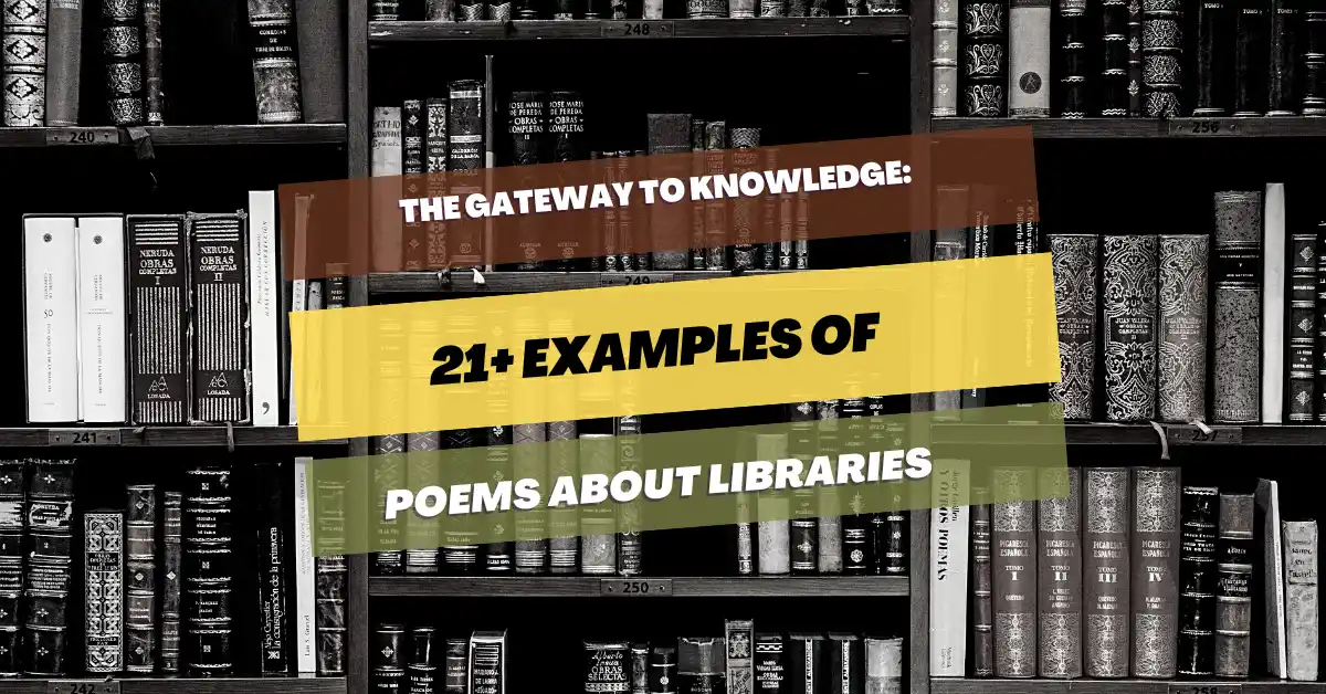 21+ Examples Of Poems About Libraries: The Gateway To Knowledge – Pick ...